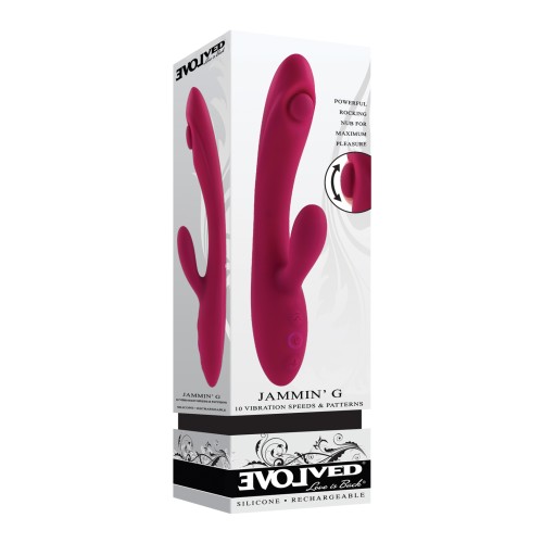 Evolved Jammin' G Prostate Massager in Burgundy