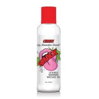 Aceite de Masaje Caliente de Cereza Smack