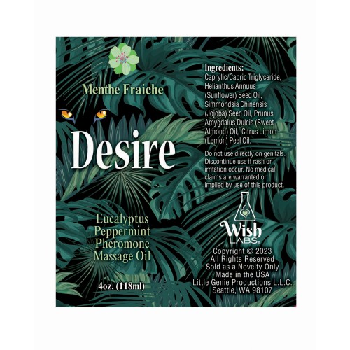 Desire Pheromone Massage Oil for Sensuality