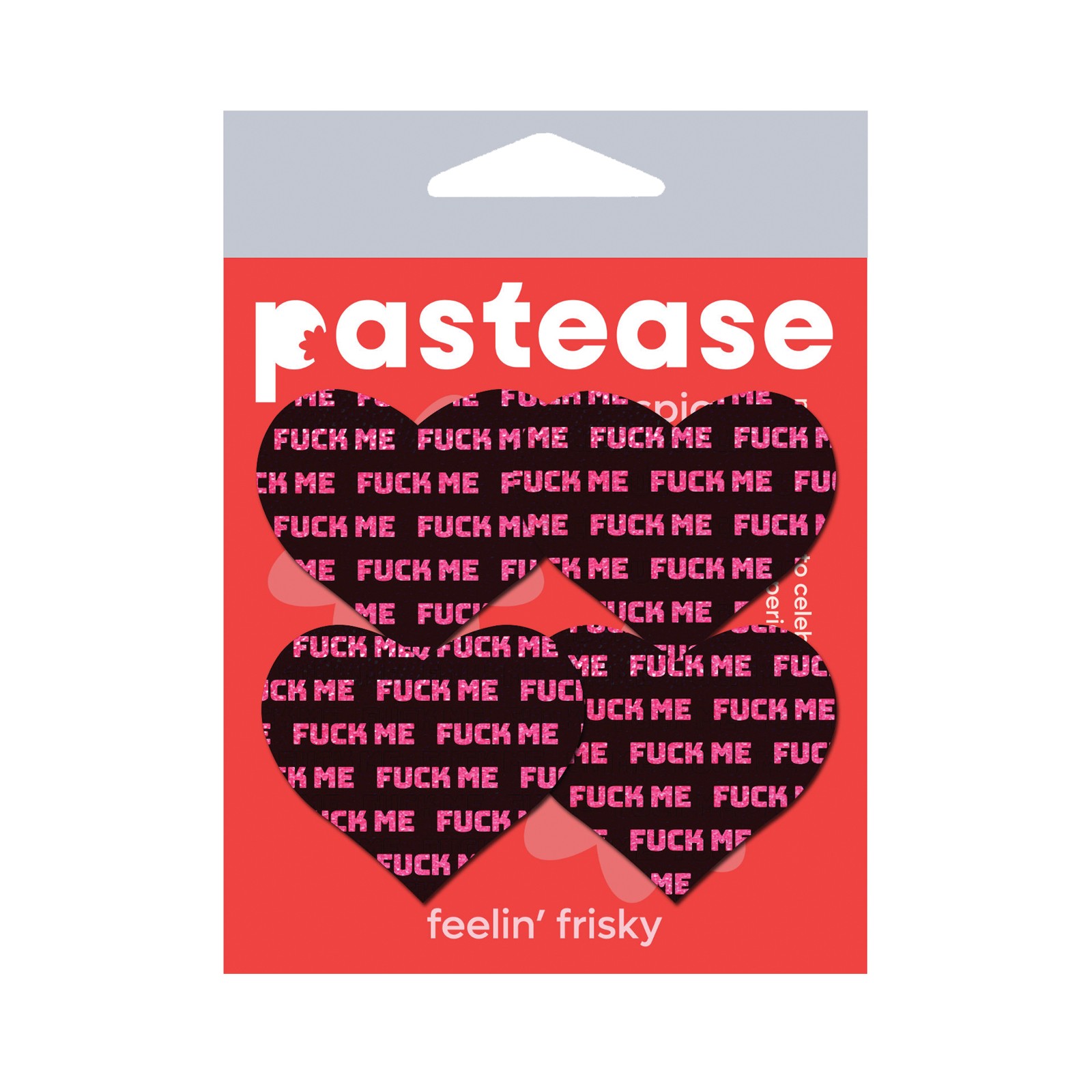 Pastease Petites Black Pink Fuck Me Hearts Nipple Pasties