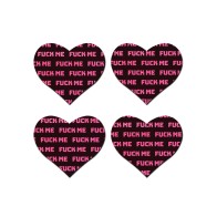 Pastease Petites Black Pink Fuck Me Hearts Nipple Pasties