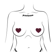 Pastease Petites Black Pink Fuck Me Hearts Nipple Pasties