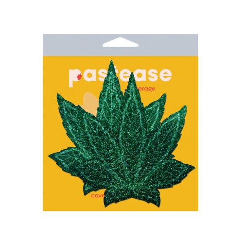 Pastease Coverage Glitter Pot Leaf for Stylish Lift