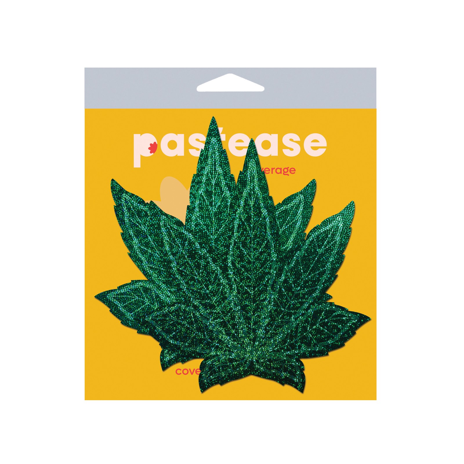 Pastease Coverage Glitter Pot Leaf for Stylish Lift