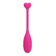 Pretty Love Fisherman App-Controlled Vibrating Egg - Hot Pink