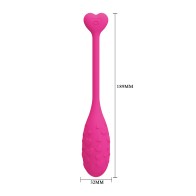 Pretty Love Fisherman App-Controlled Vibrating Egg - Hot Pink