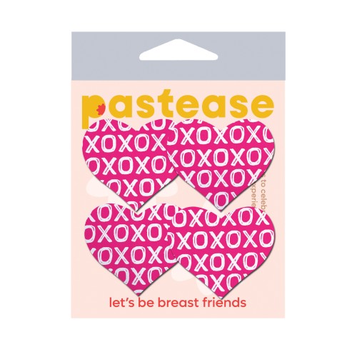 Pastease Petites XO Hearts Nipple Pasties - Pink