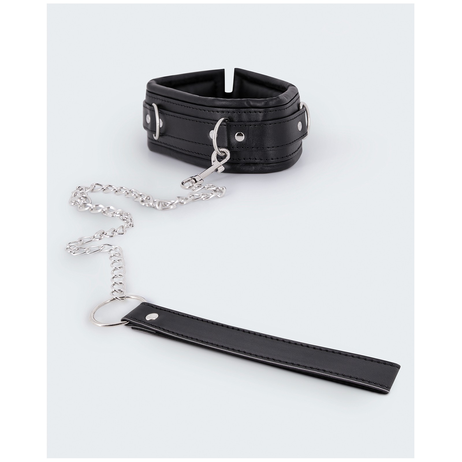 Lust PU Leather Collar & Leash Black