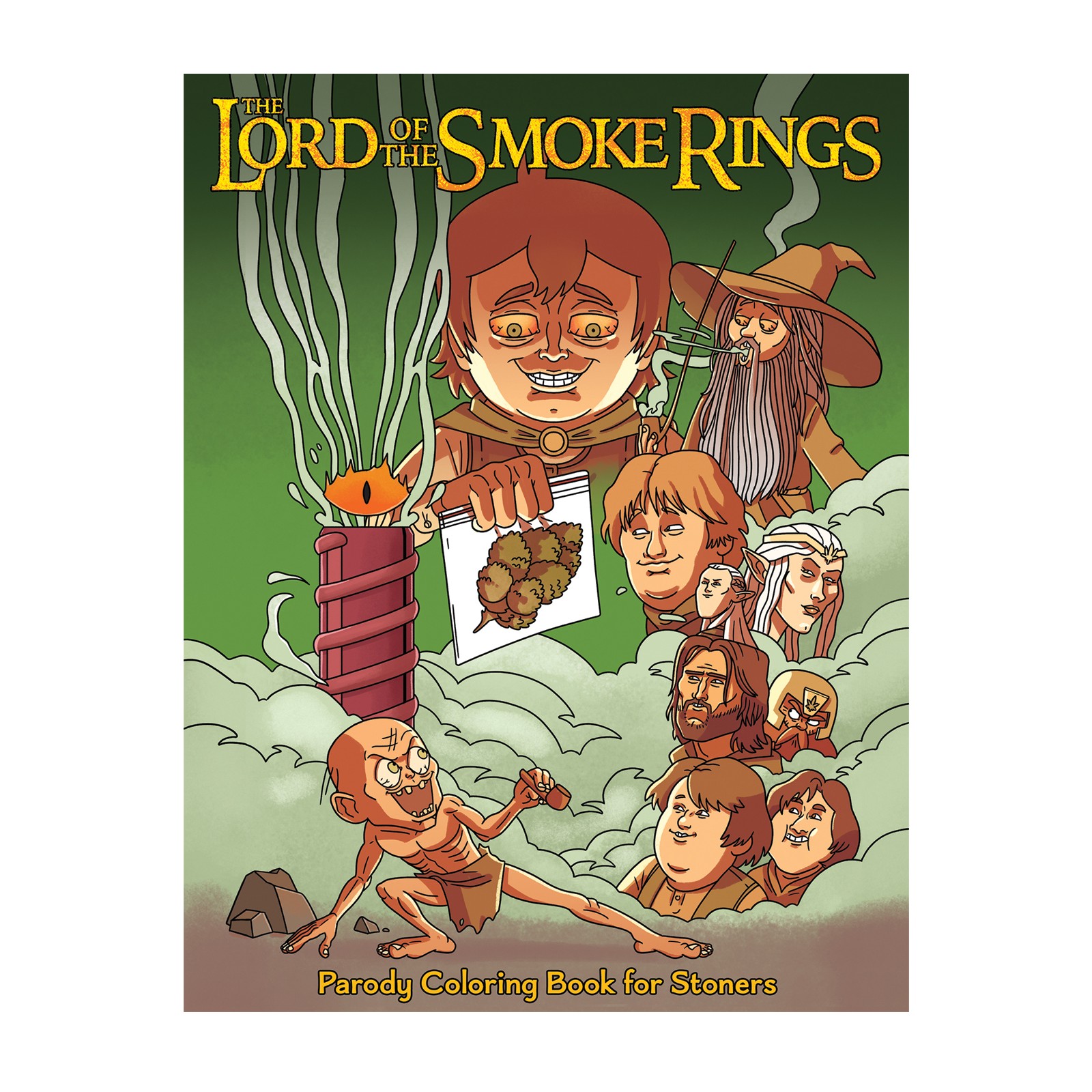 Wood Rocket The Lord of the Smoke Rings Coloring Book