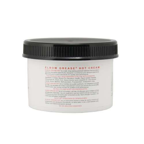 Elbow Grease Hot Cream 9 oz Jar