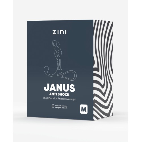 Zini Janus Anti Shock Masajeador Prostatico Negro Mediano