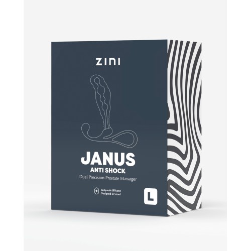 Masajeador Prostático Zini Janus Anti Shock - Grande Negro