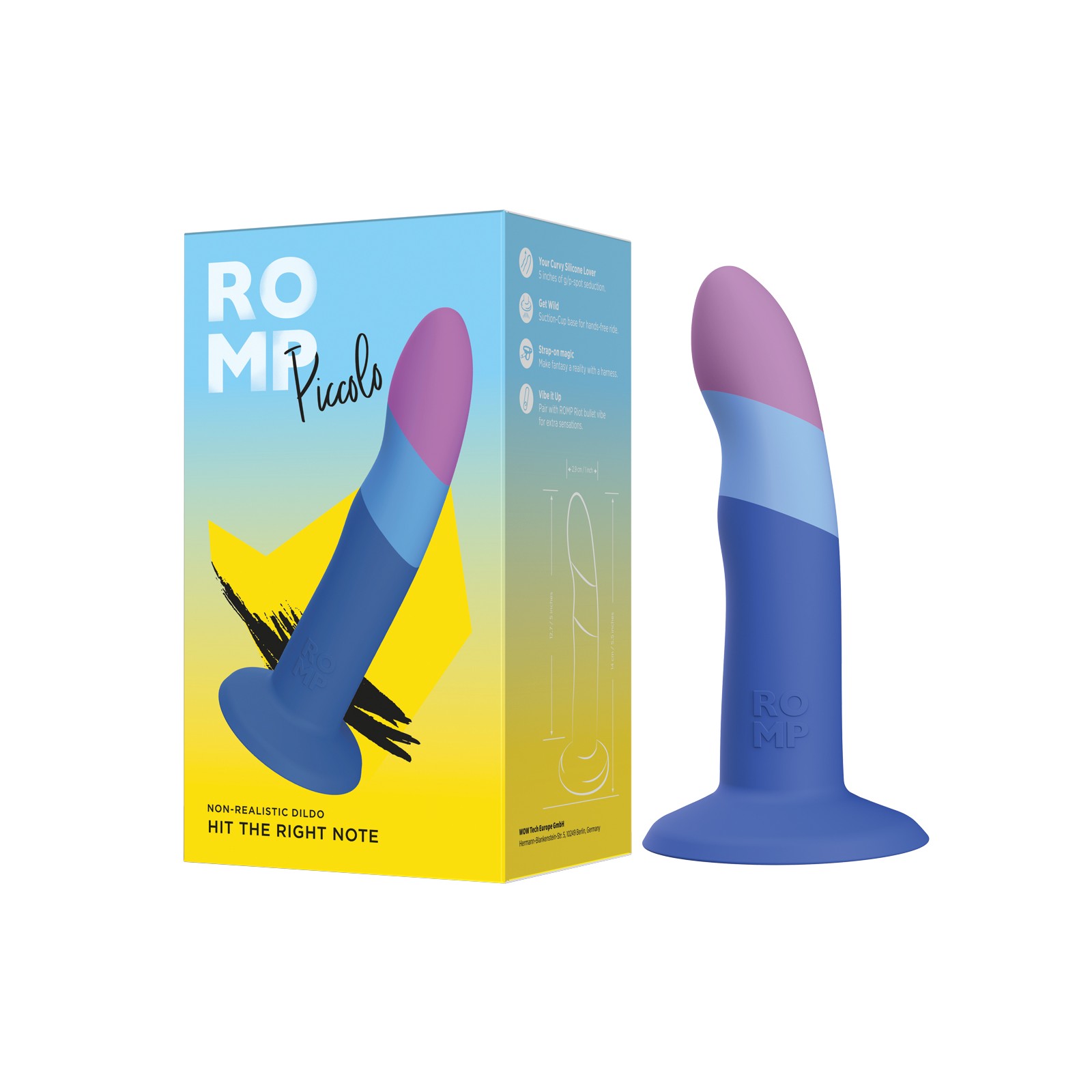 Dildo ROMP Piccolo 3 Color Azul