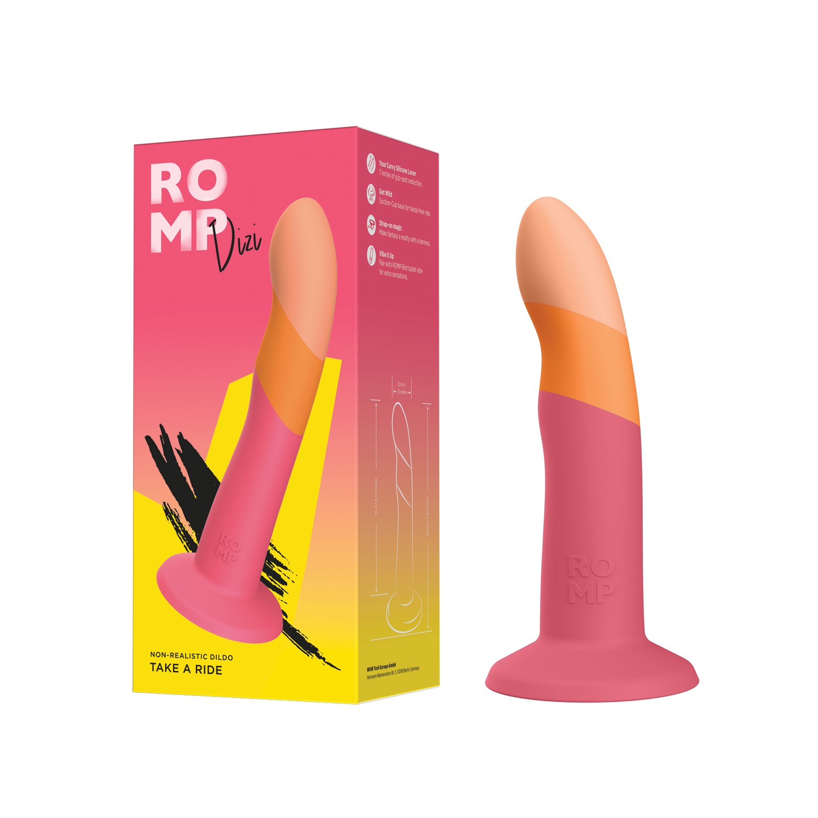 ROMP Dizi Dildo for G-spot and P-spot Stimulation