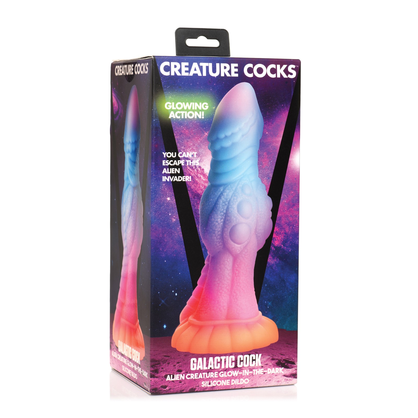 Glow in the Dark Galactic Alien Dildo