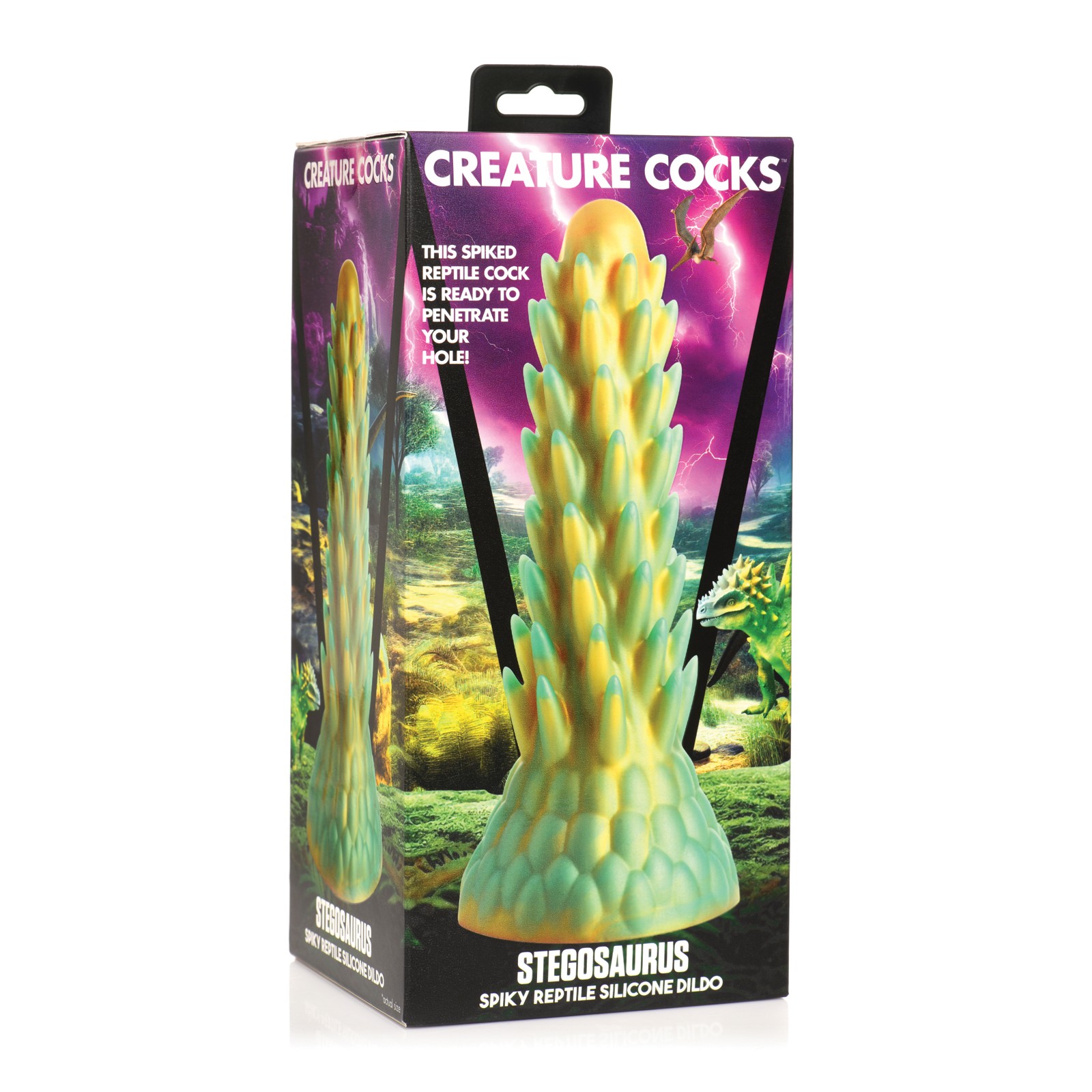 Stegosaurus Spiky Silicone Dildo - Unique Pleasure