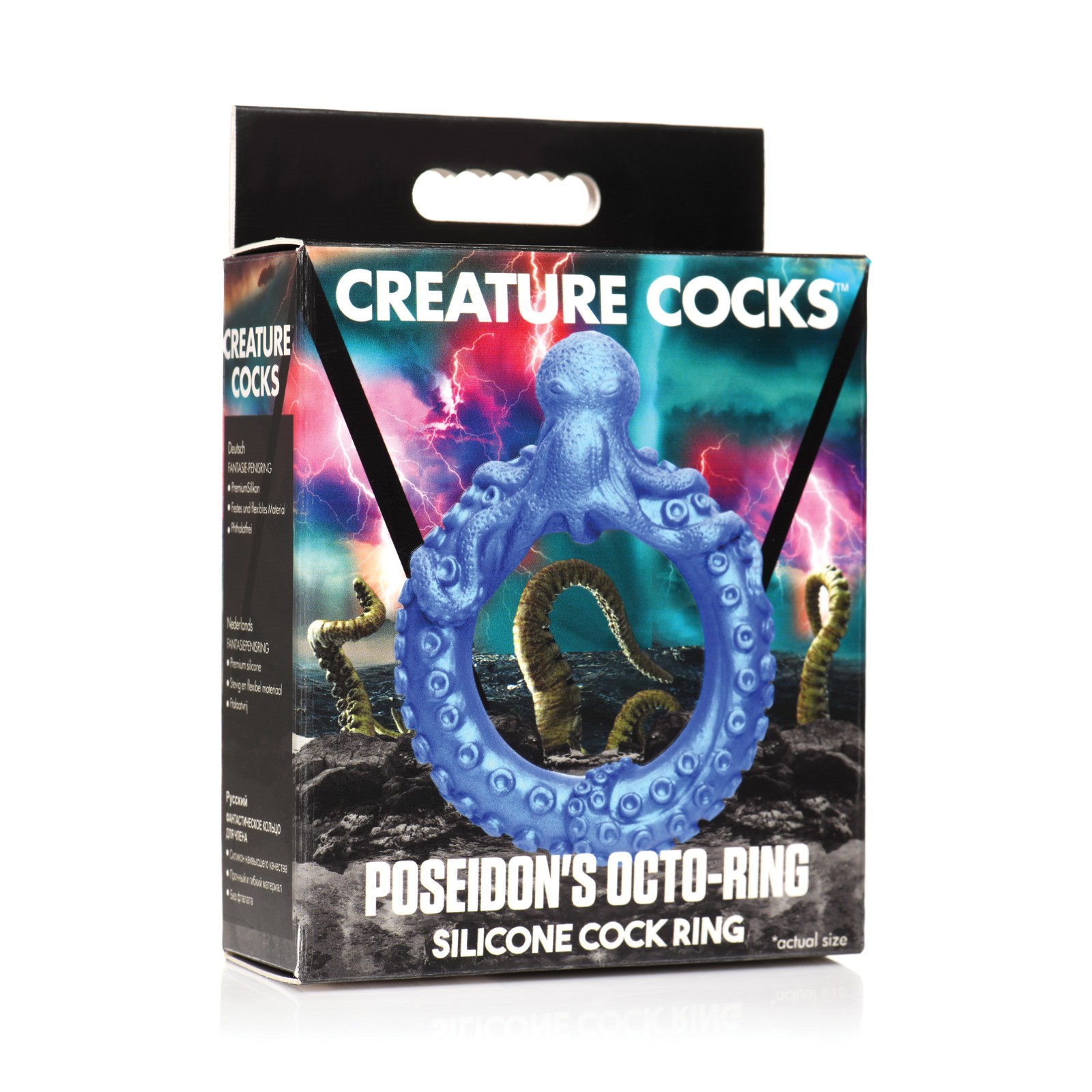 Anillo para Pene Poseidon's Octo Azul Creature Cocks