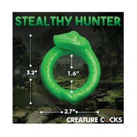 Creature Cocks Serpentine Silicone Cock Ring Green