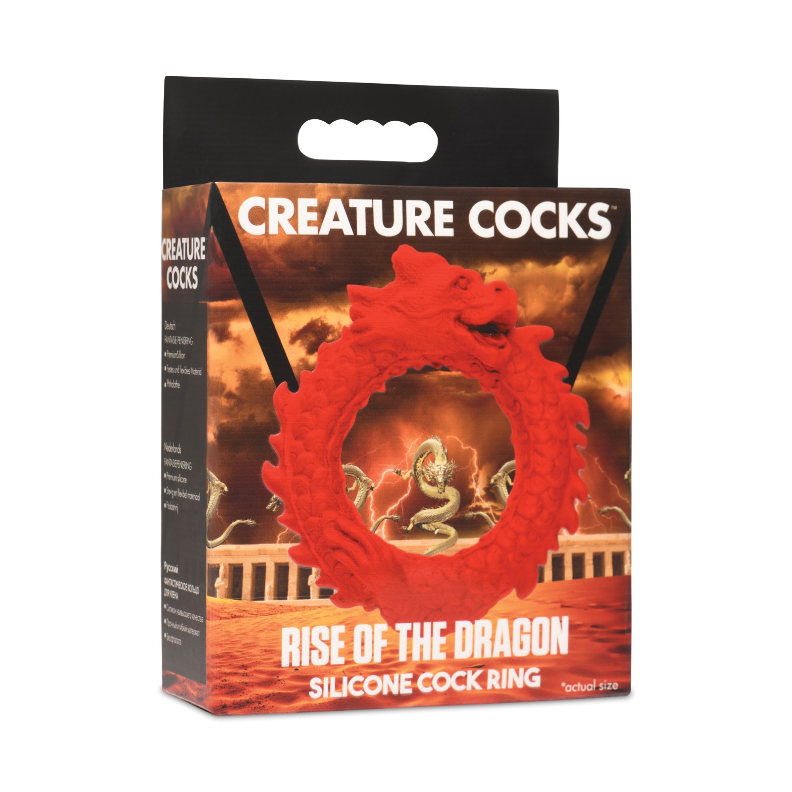 Red Dragon Silicone Cock Ring for Enhanced Pleasure