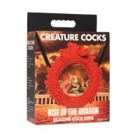 Red Dragon Silicone Cock Ring for Enhanced Pleasure