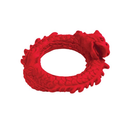 Red Dragon Silicone Cock Ring for Enhanced Pleasure