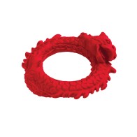 Red Dragon Silicone Cock Ring for Enhanced Pleasure