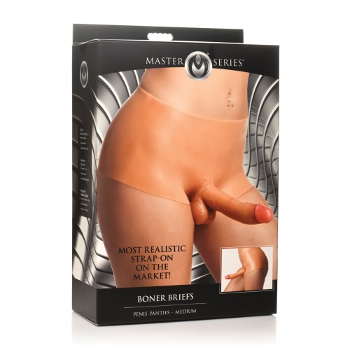 Master Series Panties para Pene Talla Mediana Clara