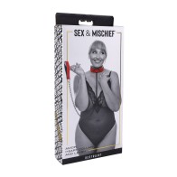 Sex & Mischief Amor Collar and Leash for Passionate Play