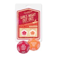 Wood Rocket Girls Night Out Do or Dare Dice Game Red