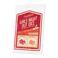 Wood Rocket Girls Night Out Do or Dare Dice Game Red