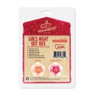 Wood Rocket Girls Night Out Do or Dare Dice Game Red