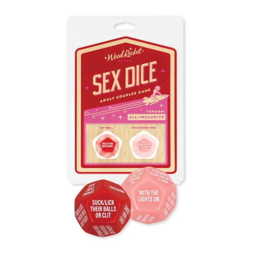 Wood Rocket Couples Sex Dice Game Fun