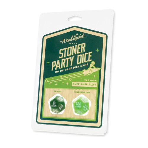 Wood Rocket Stoner Party Dice Game - Green