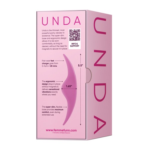 Vibrador de Panty Unda Ultra Delgado Femme Funn Rosa