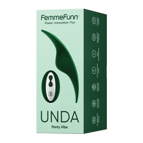 Vibrador de Panty Funn Unda Thin Verde Oscuro