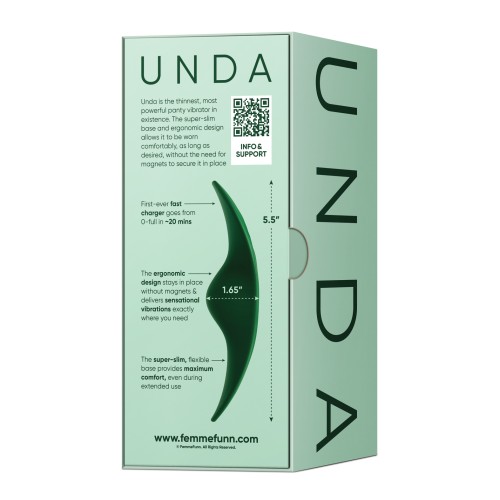 Vibrador de Panty Funn Unda Thin Verde Oscuro