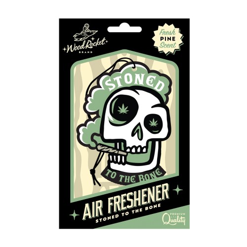 Wood Rocket Stoned to the Bone Air Freshener - Pine Scent