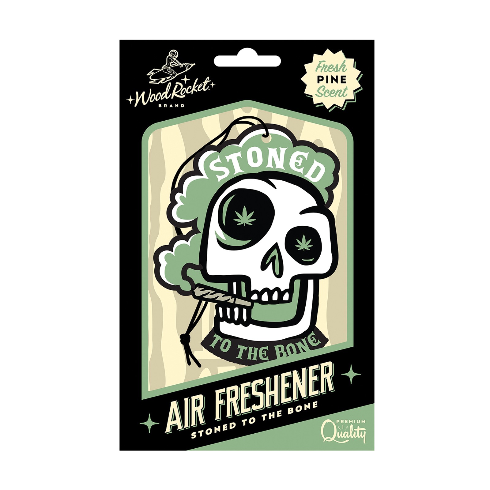 Wood Rocket Stoned to the Bone Air Freshener - Pine Scent