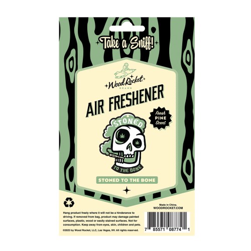 Wood Rocket Stoned to the Bone Air Freshener - Pine Scent