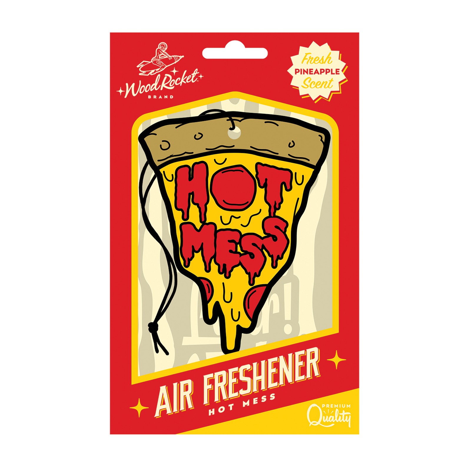 Wood Rocket Hot Mess Air Freshener Pineapple