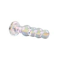 Plug Anal de Bolitas Playboy Jewels Transparente para Placer Intenso