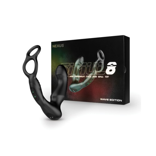 Nexus Simul8 Wave Cock Ring Prostate Massage Black