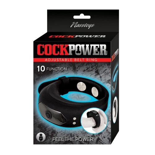 Anillo Ajustable Cockpower Negro para Placer Mejorado