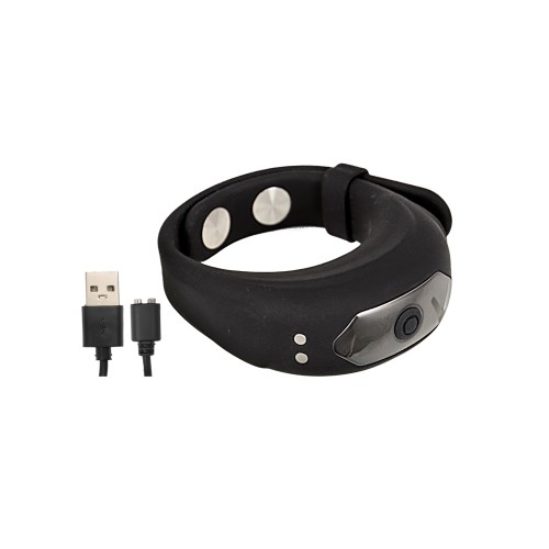 Cockpower Adjustable Belt Ring Black for Enhanced Pleasure