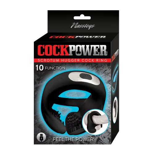 Anillo para el Pene Cockpower Scrotum Hugger Negro