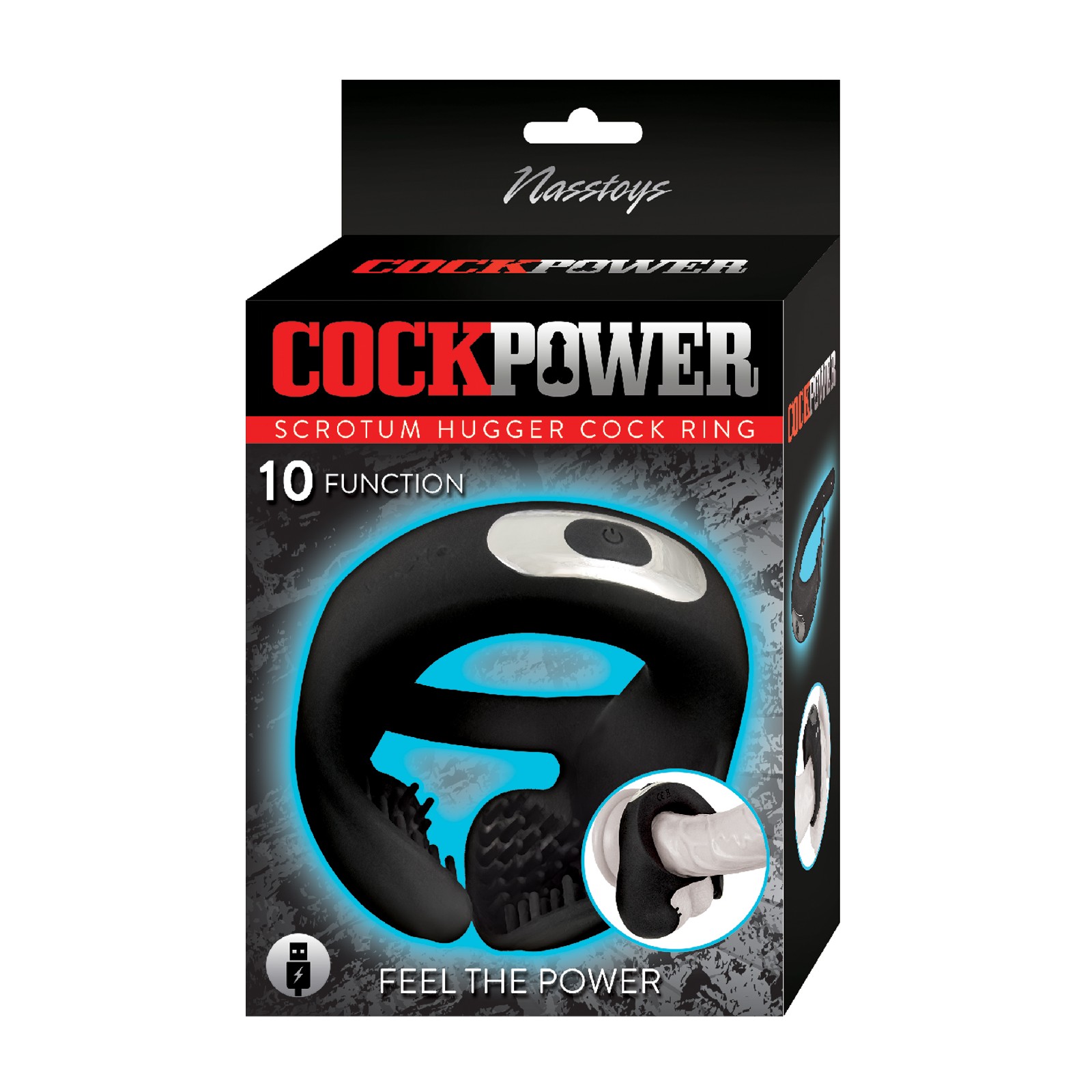 Anillo para el Pene Cockpower Scrotum Hugger Negro