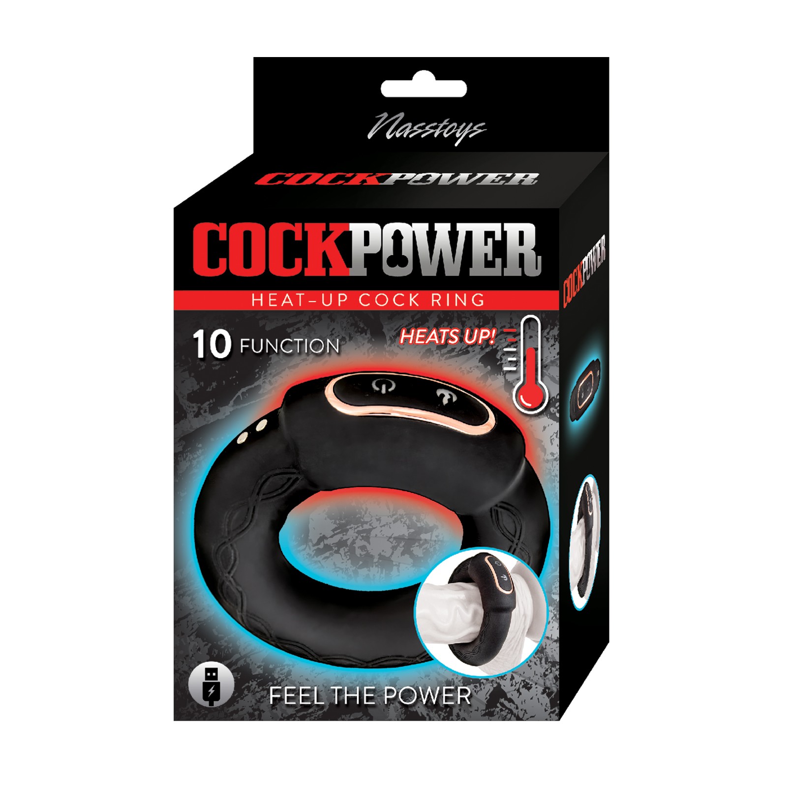 Cockpower Heat up Cock Ring Black