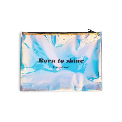 Love to Love Born to Shine Pouch - Fun Storage Accessory