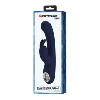 Vibrador Conejito Digital Pretty Love Lamar Azul