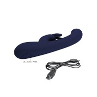 Vibrador Conejito Digital Pretty Love Lamar Azul